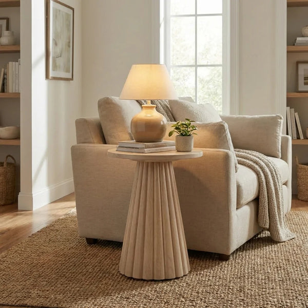Agnus Table, Set of 3 - Natural