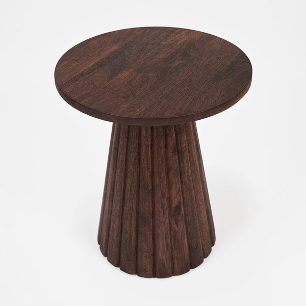 Agnus Side Table - Light Walnut