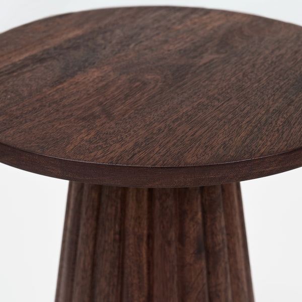 Agnus Side Table - Light Walnut