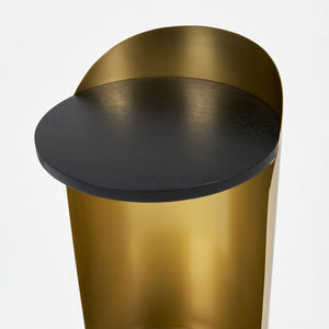 Tia Steel Side Table - Gold