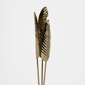 Rish Metal Decorative Accent With Marble Base - Gold
