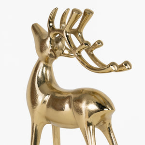 Vixen Metal Decorative Accent Reindeer Set - Gold