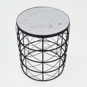 Nest Black & White Modern Side Table