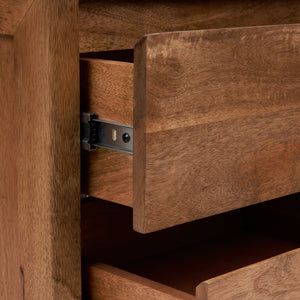 Stark 2 Drawer Wooden Nightstand - Natural