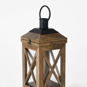 Eon Wooden Lanterns, Set of 3 - Natural