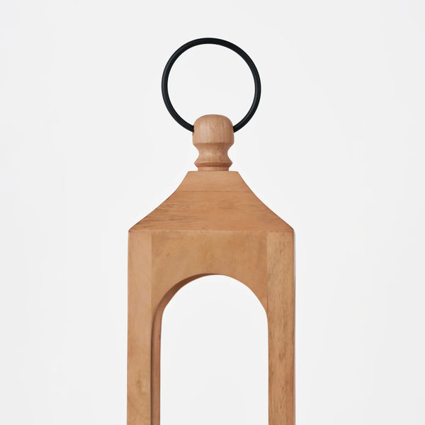 Era Wooden Lantern, Large - Natural