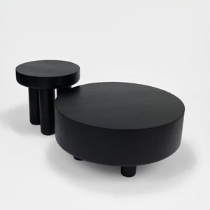Hugo Coffee & Side Table Set - Black