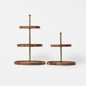 Nosh 2- tier and 3-tier Cake Stand - Natural