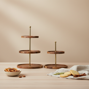 Nosh 2- tier and 3-tier Cake Stand - Natural