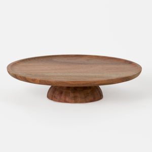 Ash Wooden Cake Stand, Small - Natural