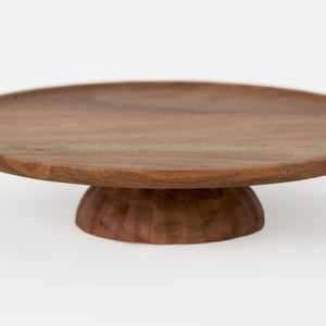 Ash Wooden Cake Stand, Small - Natural
