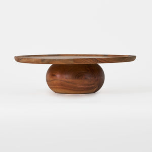 Ash Wooden Cake Stand, Large - Natural