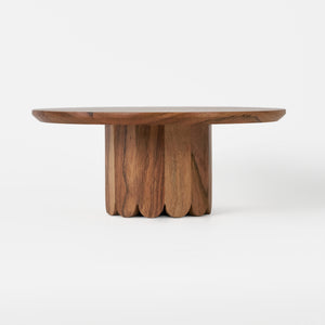 Ash Wooden Cake Stand, Medium - Natural