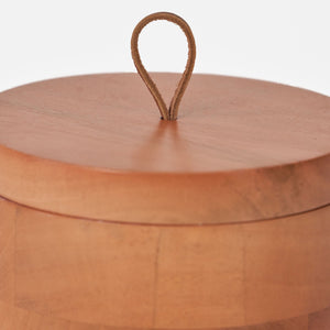 Bento Wooden Storage Jar, Large - Natural