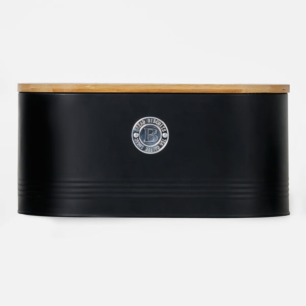 Penta Storage Box With Wooden Lid - Black