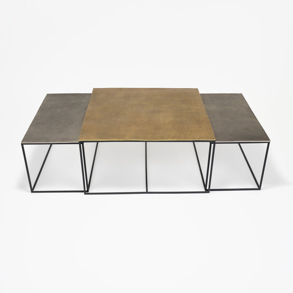 Serra Nesting Coffee Table, Set of 3 - Black