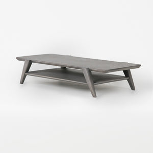 Studo Wooden Laptop Stand With Shelf Storage - Grey