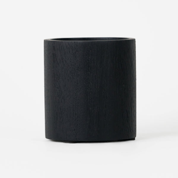 Adel Wooden Pen Holder - Black