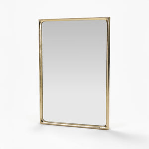 Safa Wall Mirror With Metal Frame - Gold