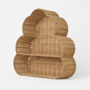 Haze 2-Tier Rattan Storage Rack - Natural