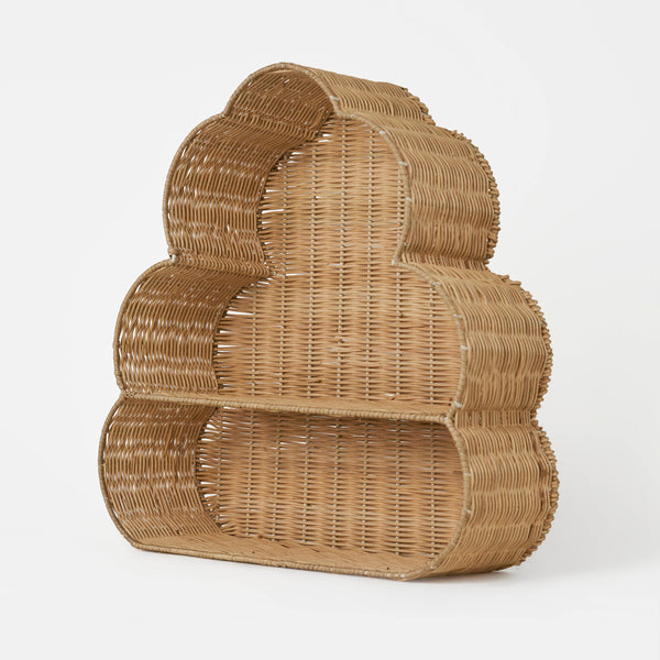 Haze 2-Tier Rattan Storage Rack - Natural