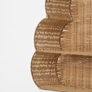 Haze 2-Tier Rattan Storage Rack - Natural