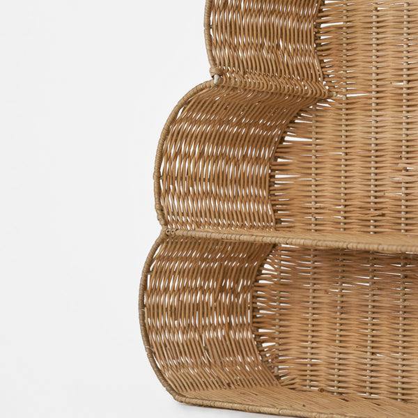 Haze 2-Tier Rattan Storage Rack - Natural