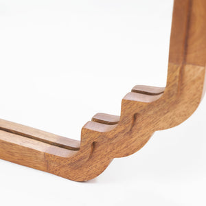 Celia Rectangular Wall Mirror With Wooden Frame - Honey