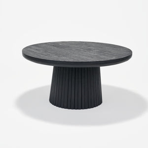Agnus Coffee Tables, Set of 2 - Black & Walnut