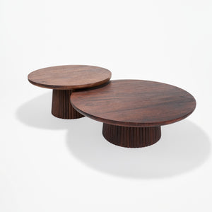 Agnus Table Set - Walnut