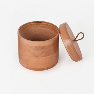 Bento Wooden Storage Jar, Large - Natural