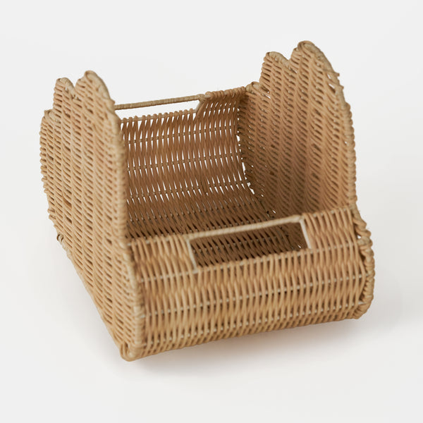Haze Metal & Rattan Storage Basket - Natural