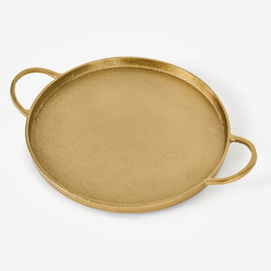Piatto Metal Tray, Gold