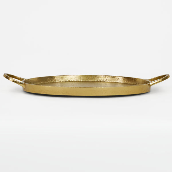 Piatto Metal Tray, Gold