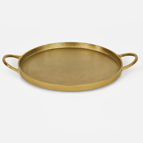 Piatto Metal Tray, Gold