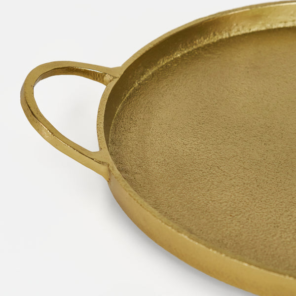 Piatto Metal Tray, Gold