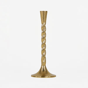 Loor Metal Candle Holder, Set Of 2 - Gold