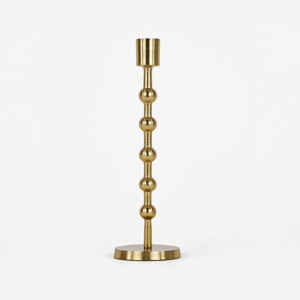 Nodes Metal Candle Holders, Set of 2 - Gold