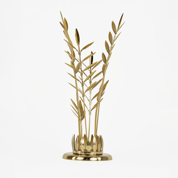 Falak Metal Leaf Decorative Accent - Gold