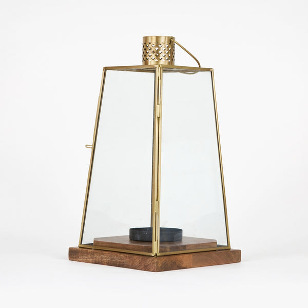 Oma Metal Lantern, Set Of 2 - Gold