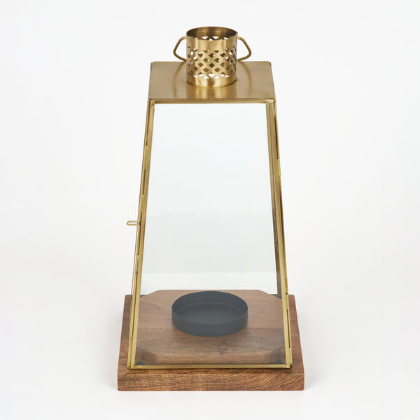 Oma Metal Lantern, Set Of 2 - Gold