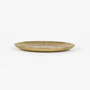 Relish Round Metal Platter, Set of 2 - Gold