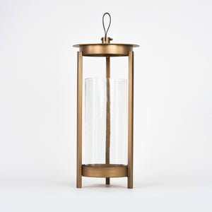Cesca Metal Lantern, Set Of 2 - Brown