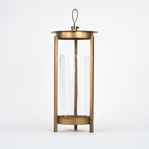 Cesca Metal Lantern, Set Of 2 - Brown
