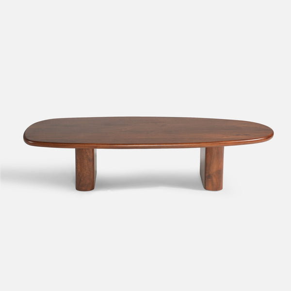 Calvin Rectangular Wooden Coffee Table - Walnut