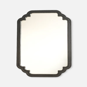 Celia Rectangular Wall Mirror With Wooden Frame - Black