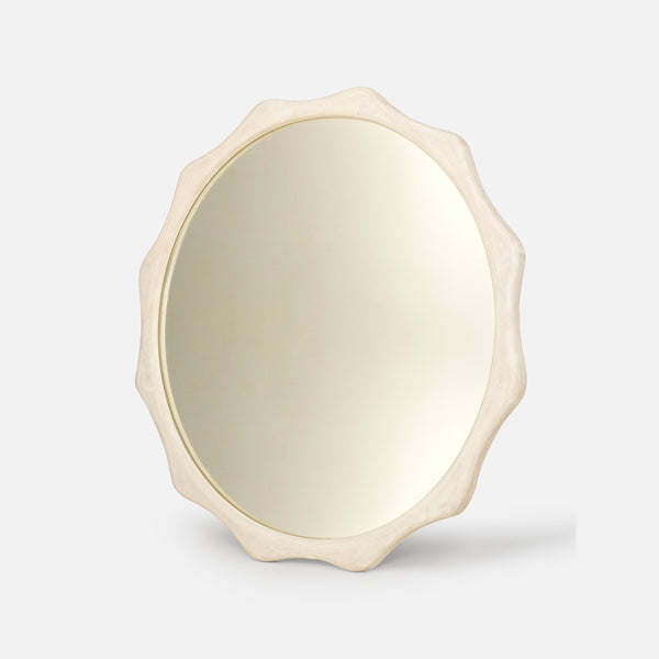 Celestia Wall Mirror - White Wash