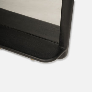 Arc Rectangular Wall Mirror - Black