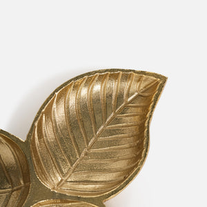 Kate 3 Leaves Metal Decorative Serverware - Gold