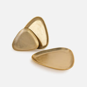 Raya Metal Triangular Tray Set of 3